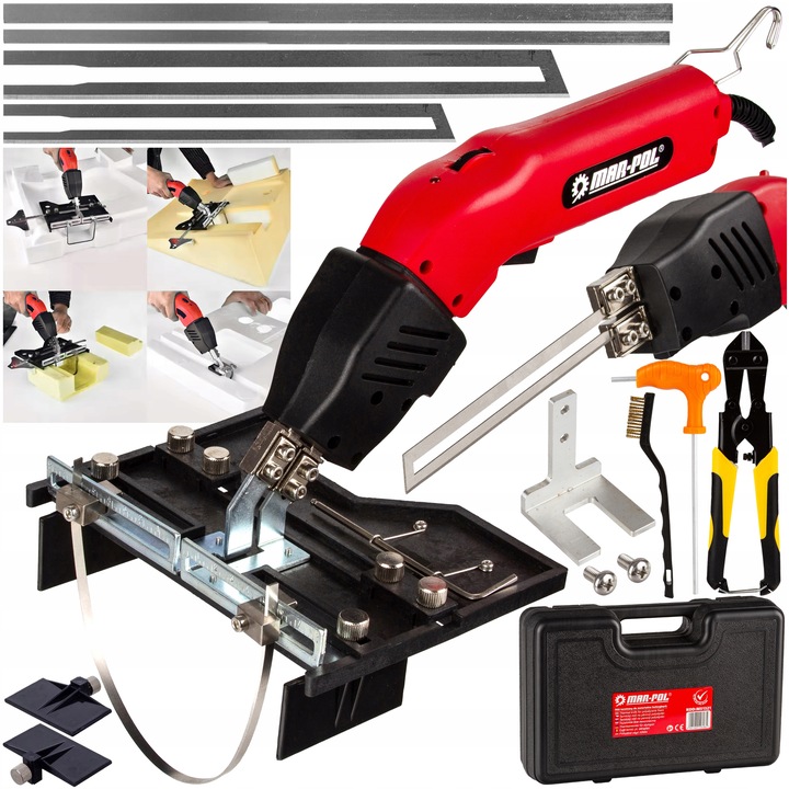 NÓŻ TERMICZNY CIĘCIA STYROPIANU WYCINARKA BONIARKA ŻŁOBIARKA 250W 4x OSTRZE