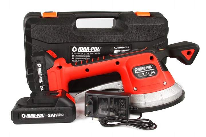 Przyssawka Wibracyjna Do Płytek Akumulatorowa Wibrator Do Poziomowania