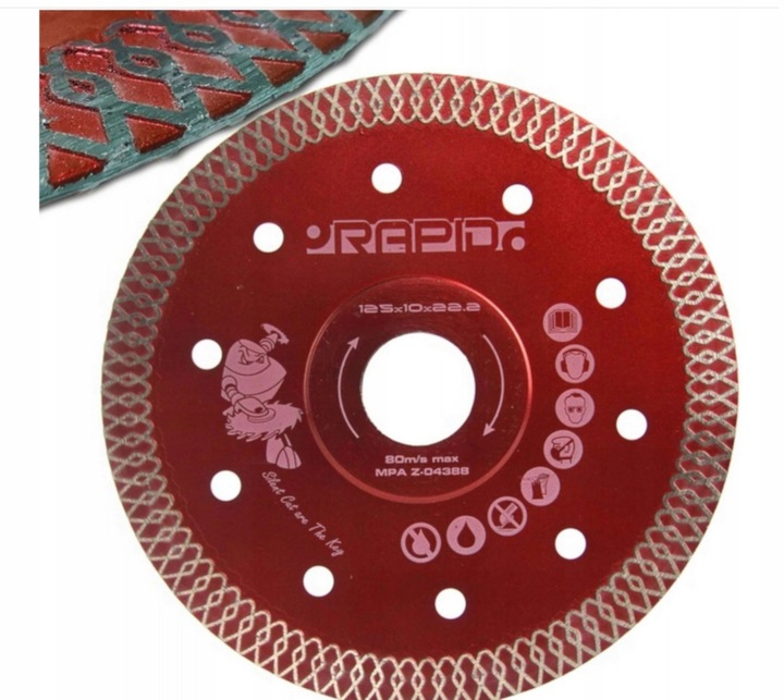 Tarcza Diamentowa Do Cięcia Gresu Płytek 125mm Betonu Spieku Ceramiki