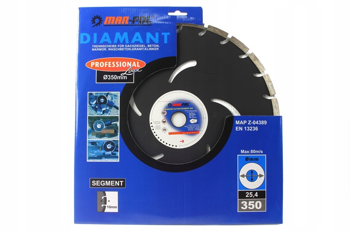 Tarcza Diamentowa Mar-pol M08738 25,4 350 Kostka Ts Betonu Kostki Do Stihl