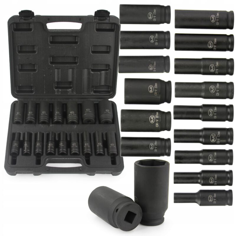 ZESTAW NASADEK UDAROWYCH NASADOWYCH DO KLUCZA PNEUMAT. 1/2'' 8-32mm 16EL