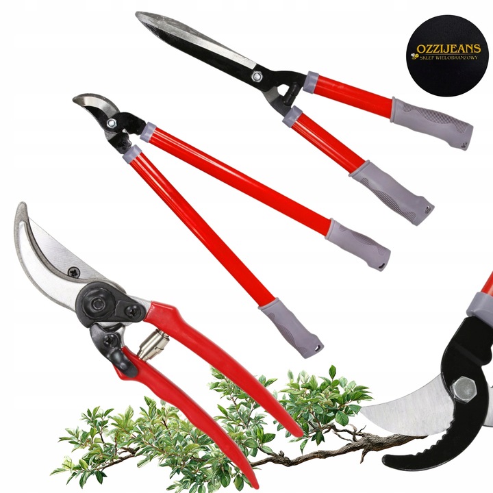 ZESTAW SEKATOR NOŻYCE OGRODOWE DO GAŁĘZI 3SZT ZESTAW SEKATORÓW NOŻYC