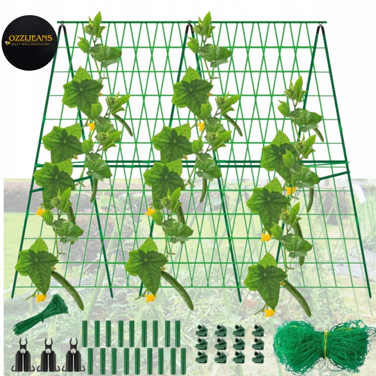 Tyczka Podpora Do Roślin Tyczki Do Pomidorów Kwiatów Łącznik 11mm 120x80cm