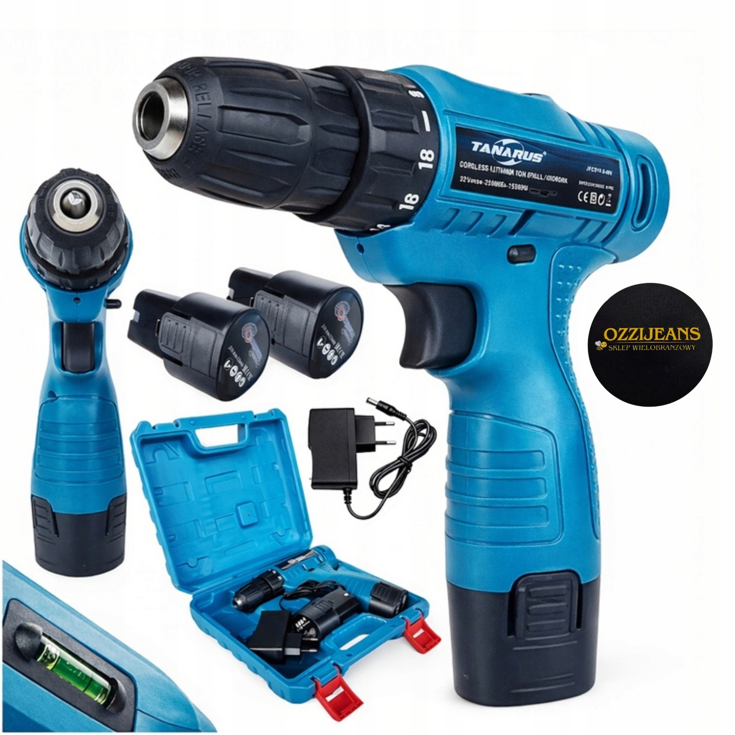 Wkrętarka Akumulatorowa Mini Wkrętak Led Zestaw Walizka 2x Akumulator 2.2ah