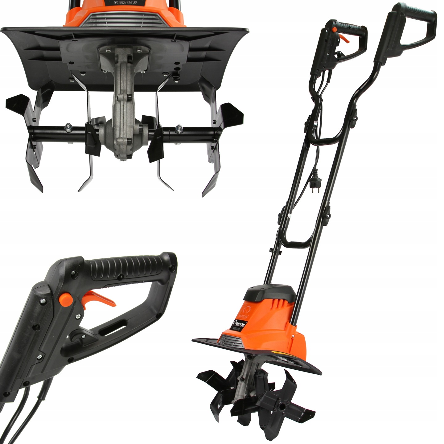 Glebogryzarka Elektryczna Ziemi Gleby 36cm Kultywator 1700w Demon+aerator