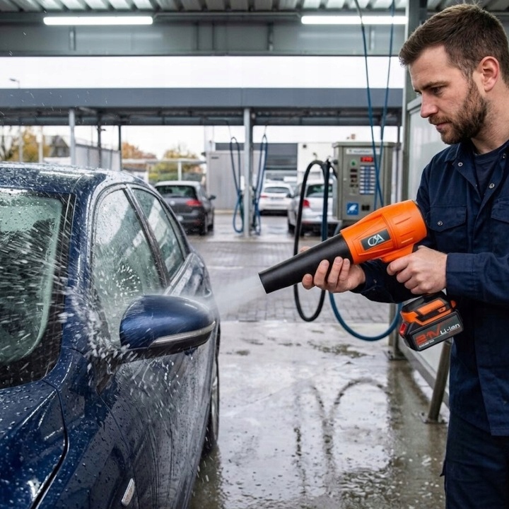 Dmuchawa Akumulatorowa Turbo Liści Śniegu Ogrodowa Elektryczna 2x Aku 4ah - obrazek 4