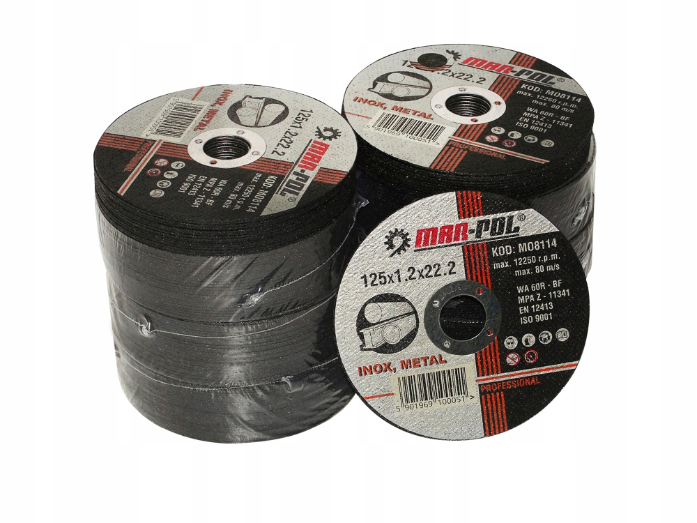 50 Szt Tarcze Do Cięcia Metalu 125mm Tarcza Inox 125x1 100% Dobra Jakość ! - obrazek 2
