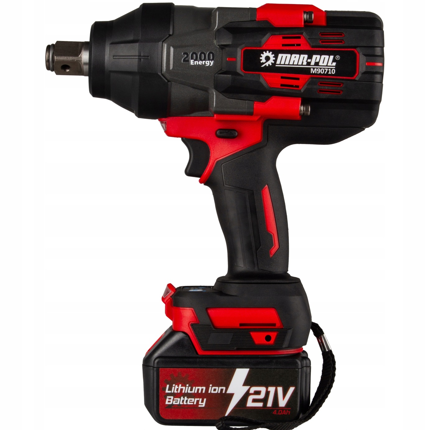Akumulatorowy 21v Klucz Udarowy 2000nm 3/4" Bezszczotkowy Elektryczny 2x4ah - obrazek 5