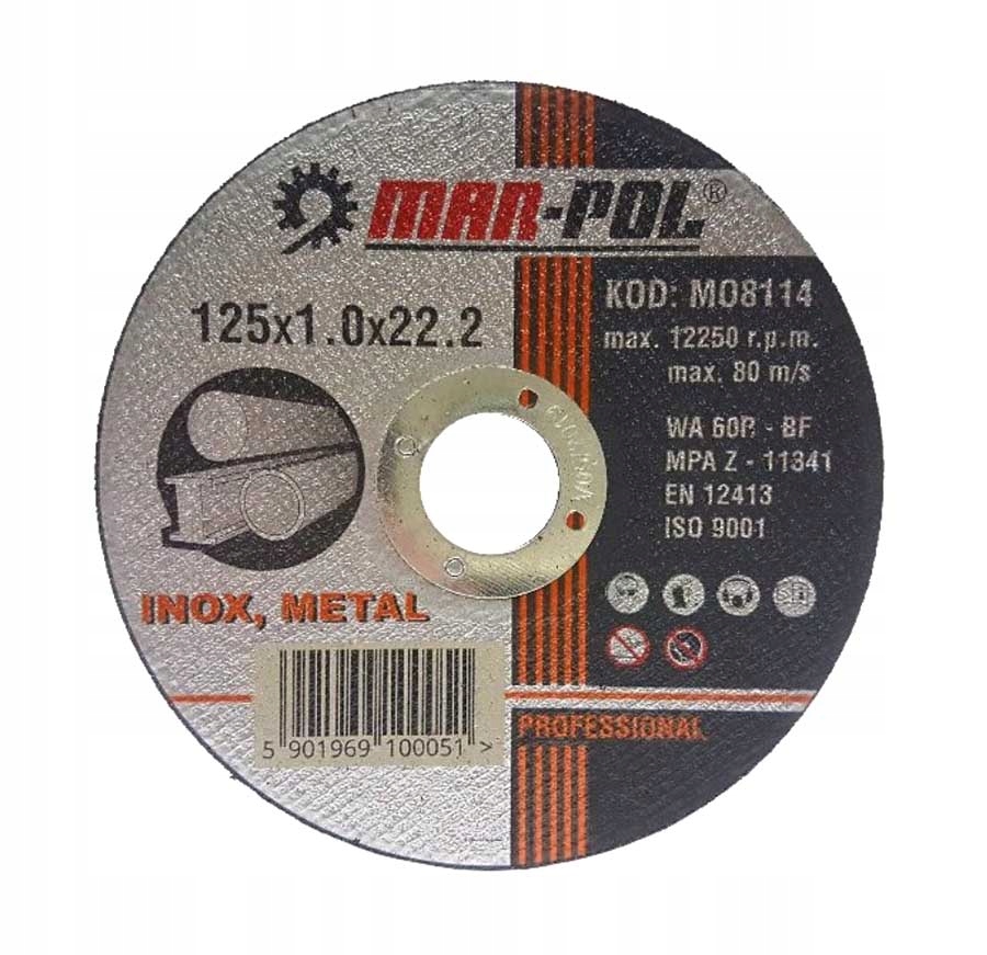 50 Szt Tarcze Do Cięcia Metalu 125mm Tarcza Inox 125x1 100% Dobra Jakość ! - obrazek 5