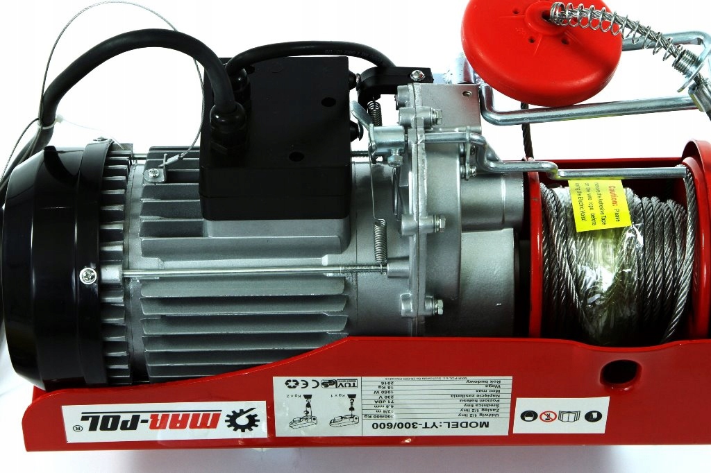 Wciągarka Wyciągarka Elektryczna Linowa 600kg 230v Budowlana Wysięgnik - obrazek 4
