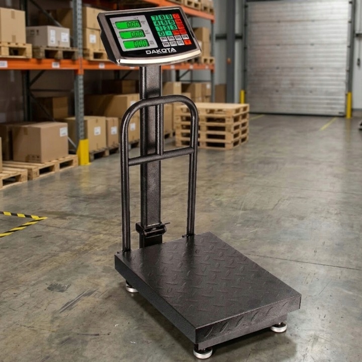 Waga Elektroniczna Magazynowa Sklepowa Platformowa Akumulator LCD 150kg - obrazek 4
