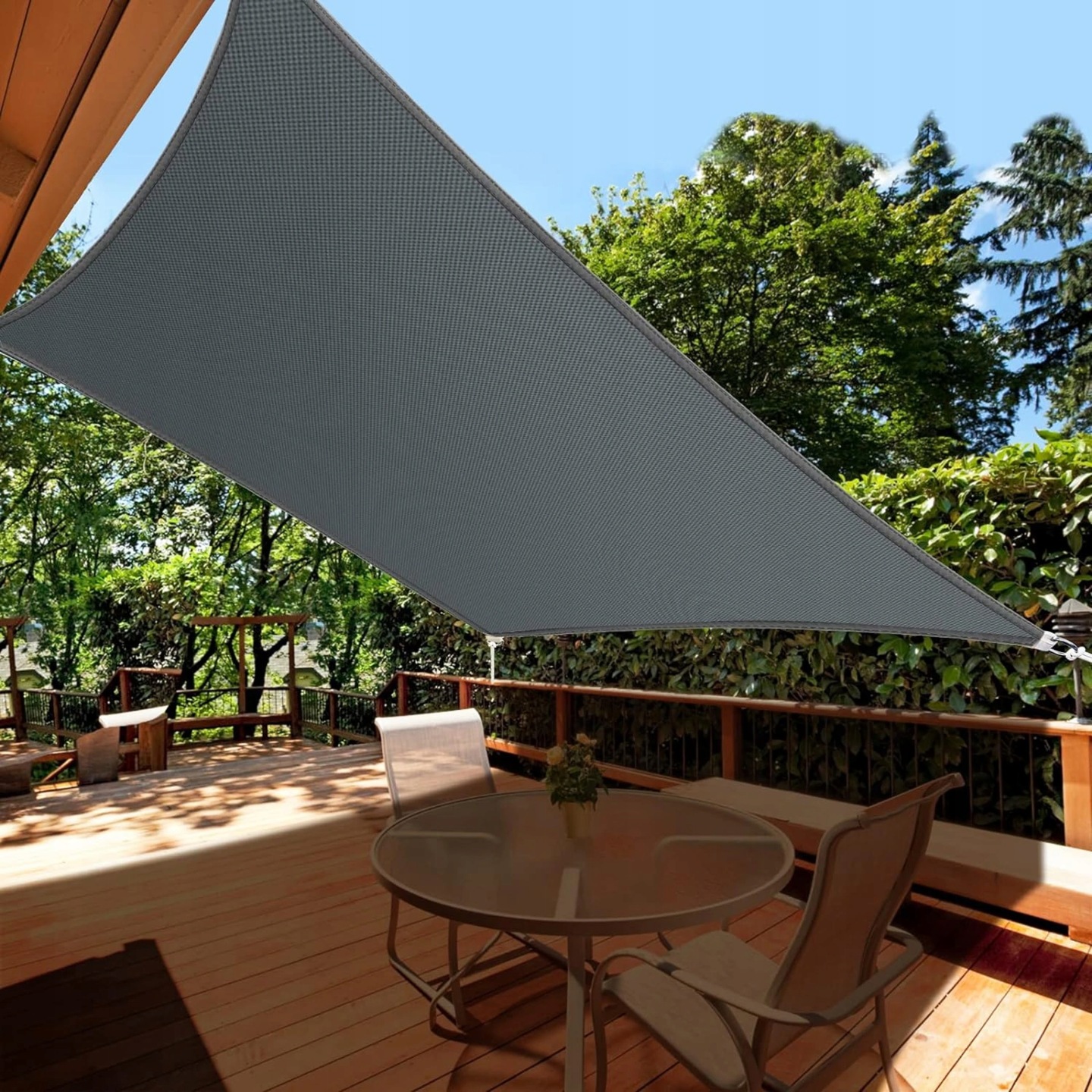 Żagiel Przeciwsłoneczny Parasol Ogrodowy Zacieniacz Prostokąt Markiza 2x3m - obrazek 4