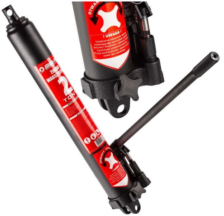 Żuraw Siłownik 8t Żurawia Podnośnik Dwutłokowy 670-1160mm 8000kg 2 X Pompa - obrazek 3
