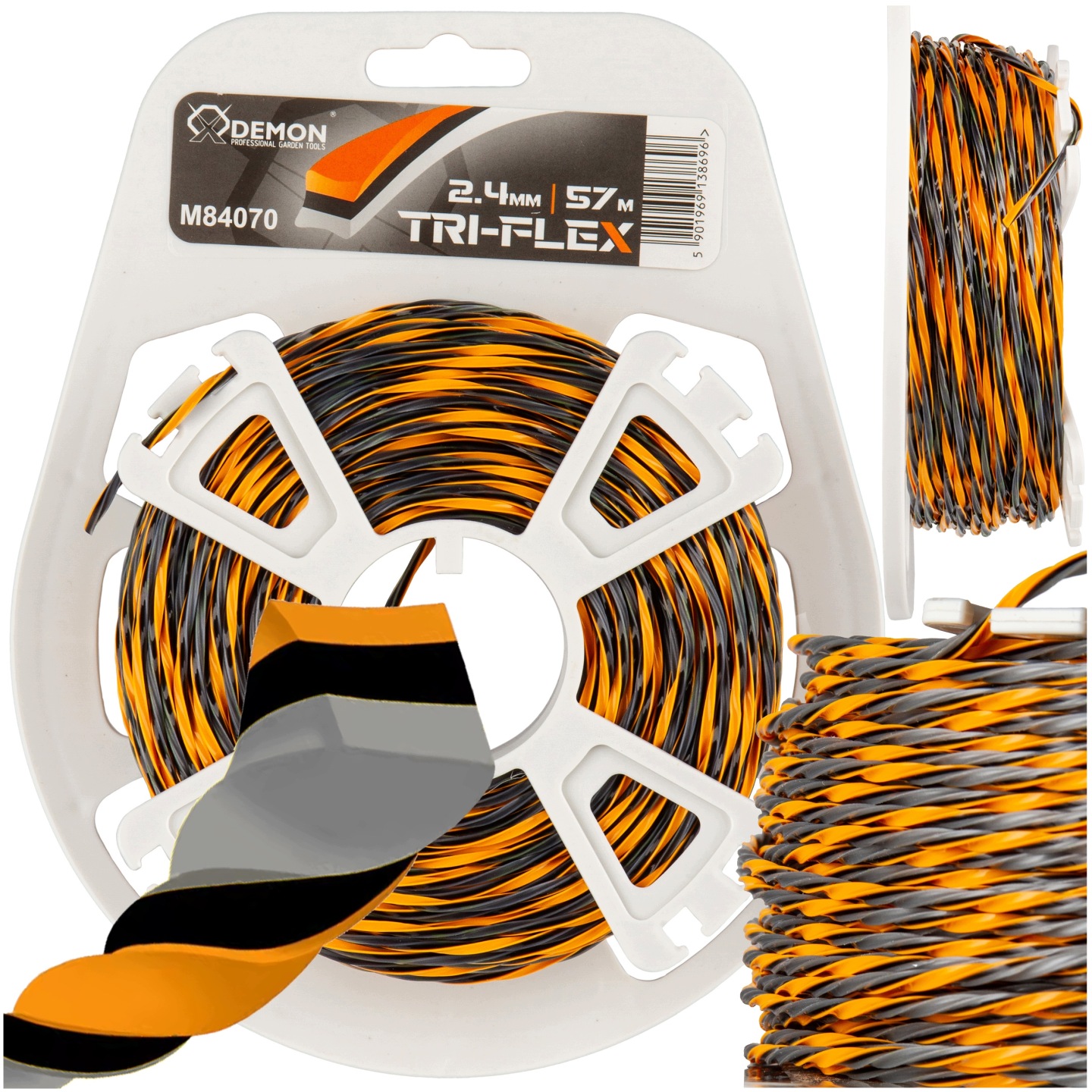 Żyłka Kosy Podkaszarki Kosiarki Ultra Twist 2,4 / 57m Tri-flex Pro 100 50 - obrazek 2