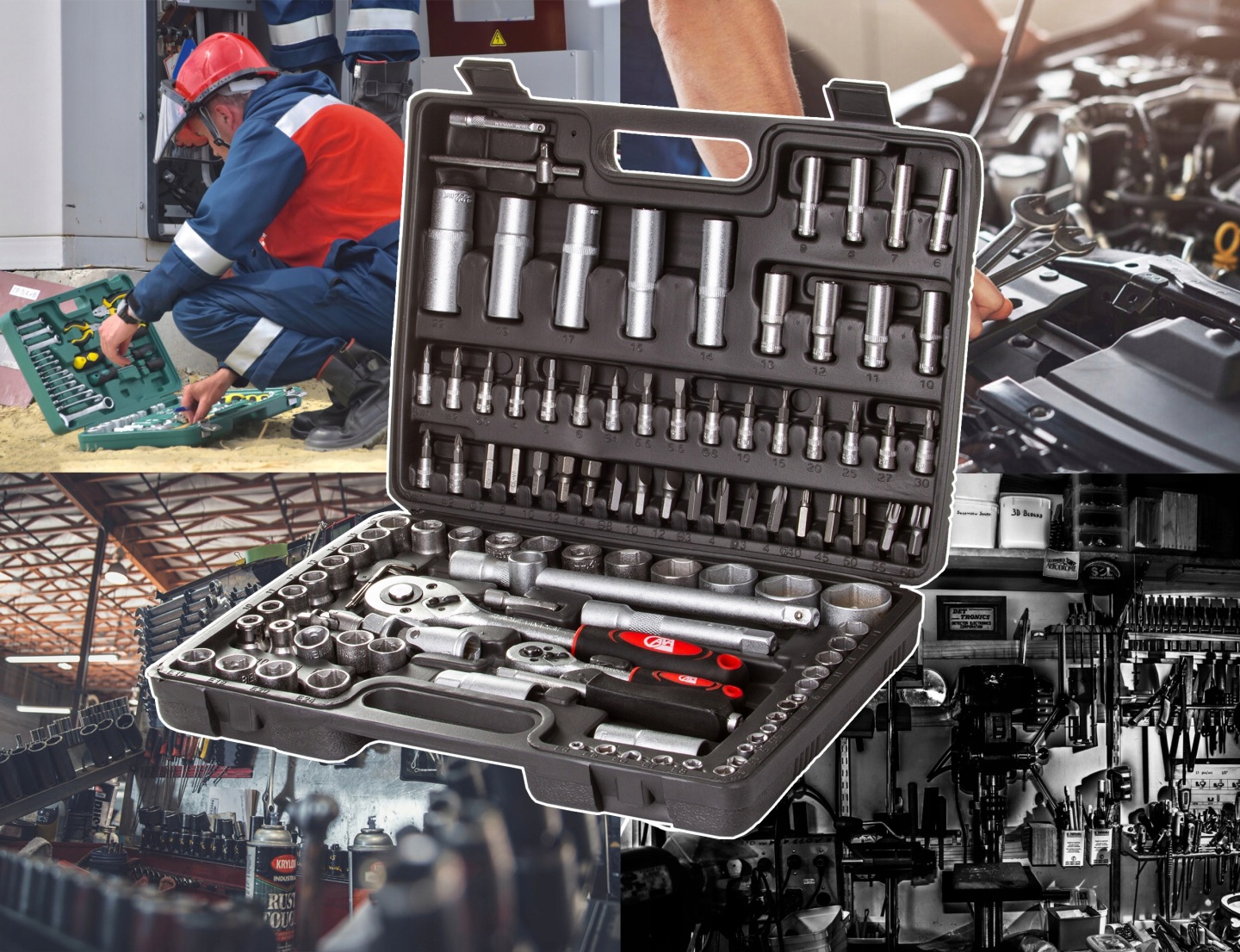Zestaw Kluczy Nasadowych Klucze Nasadowe 108 +6-22 Mm 12 Sztuk Nasadki Torx - obrazek 4