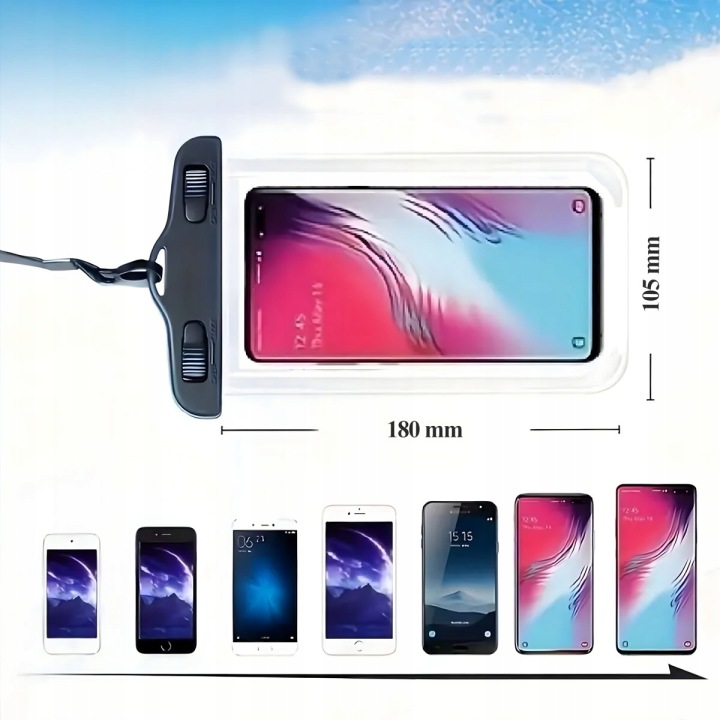 Etui Wodoodporne na Telefon Pieniądze Uniwersalne na Plaże Kajak Sup Ponton - obrazek 4