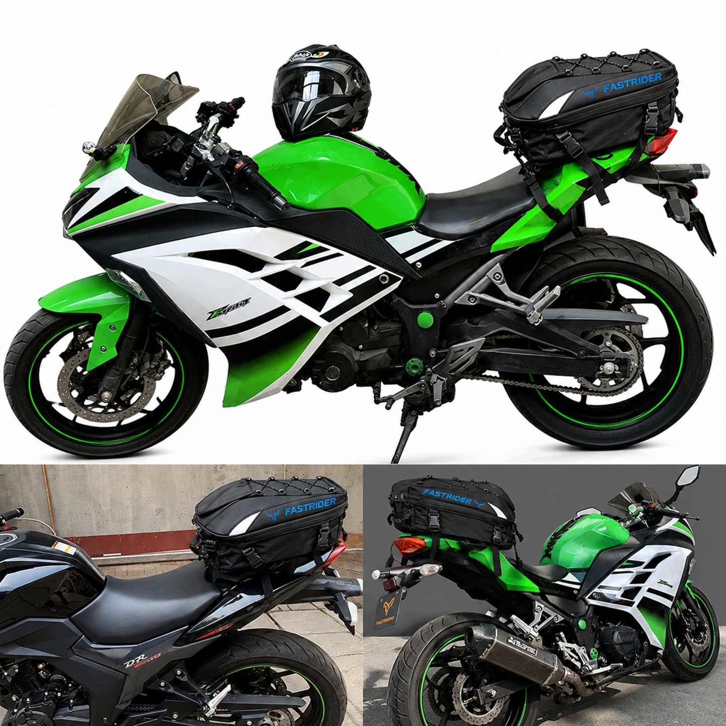 Plecak Motocyklowy Torba Na Kask Siedzenie Wodoodporny Pokrowiec Sakwa 45l - obrazek 6