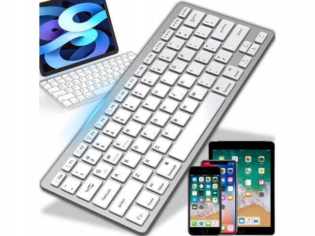 Klawiatura Bezprzewodowa Bluetooth Membranowa Smart TV Pc iOS Win Android - obrazek 4