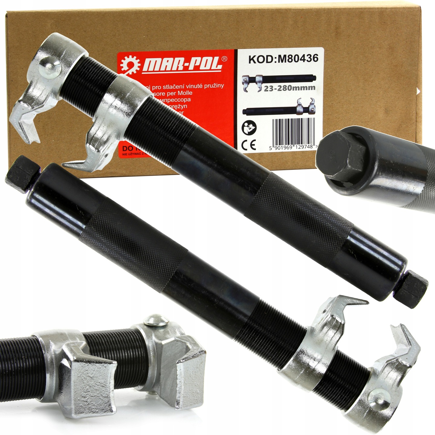 Ściągacz Do Sprężyn Mechaniczny - Mocny - 23-280mm