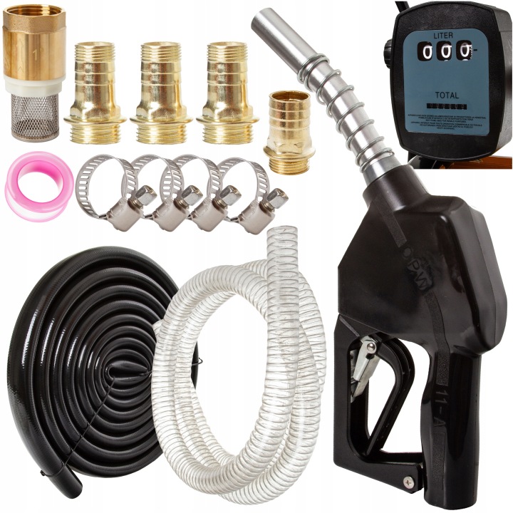 Dystrybutor Paliwa Pompa Pompka Oleju Ropy Mini Cpn 600w Pistoletem Licznik - obrazek 5