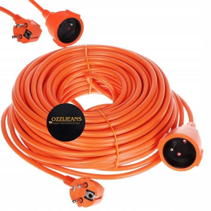 Przedłużacz Budowlany Ogrodowy 3x2,5 Gruby Kabel Z Uziemieniem 230v 50m - obrazek 3