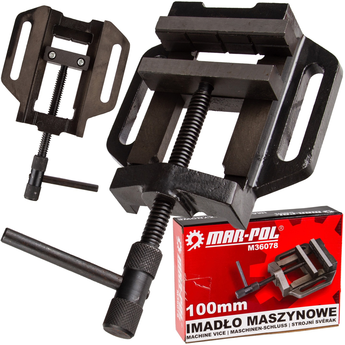 Imadło Uchwyt Maszynowe Modelarskie Wiertarki 100mm Żeliwne 4" - obrazek 2