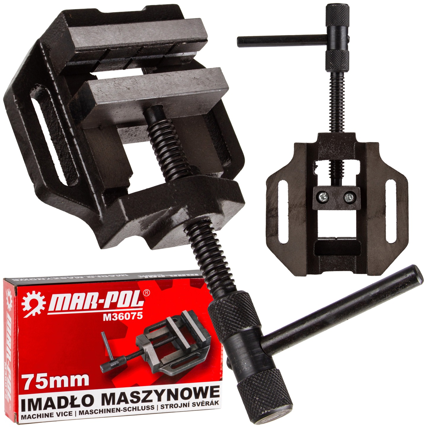 Imadło Uchwyt Maszynowe Modelarskie Wiertarki 75mm Żeliwne 3"