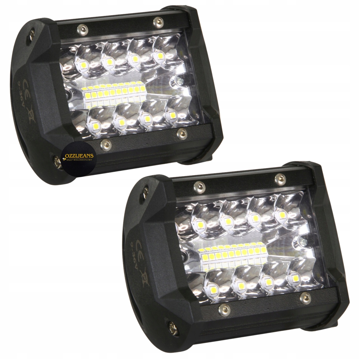 2x Mocna Lampa Robocza LED 60w Halogen Samochodowy Reflektor Szperacz 12v