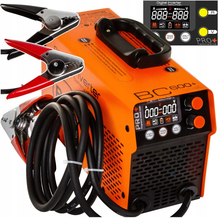 Prostownik Inwerterowy Z Rozruchem 600a Digital Inverter Ładowarka Pro - obrazek 4