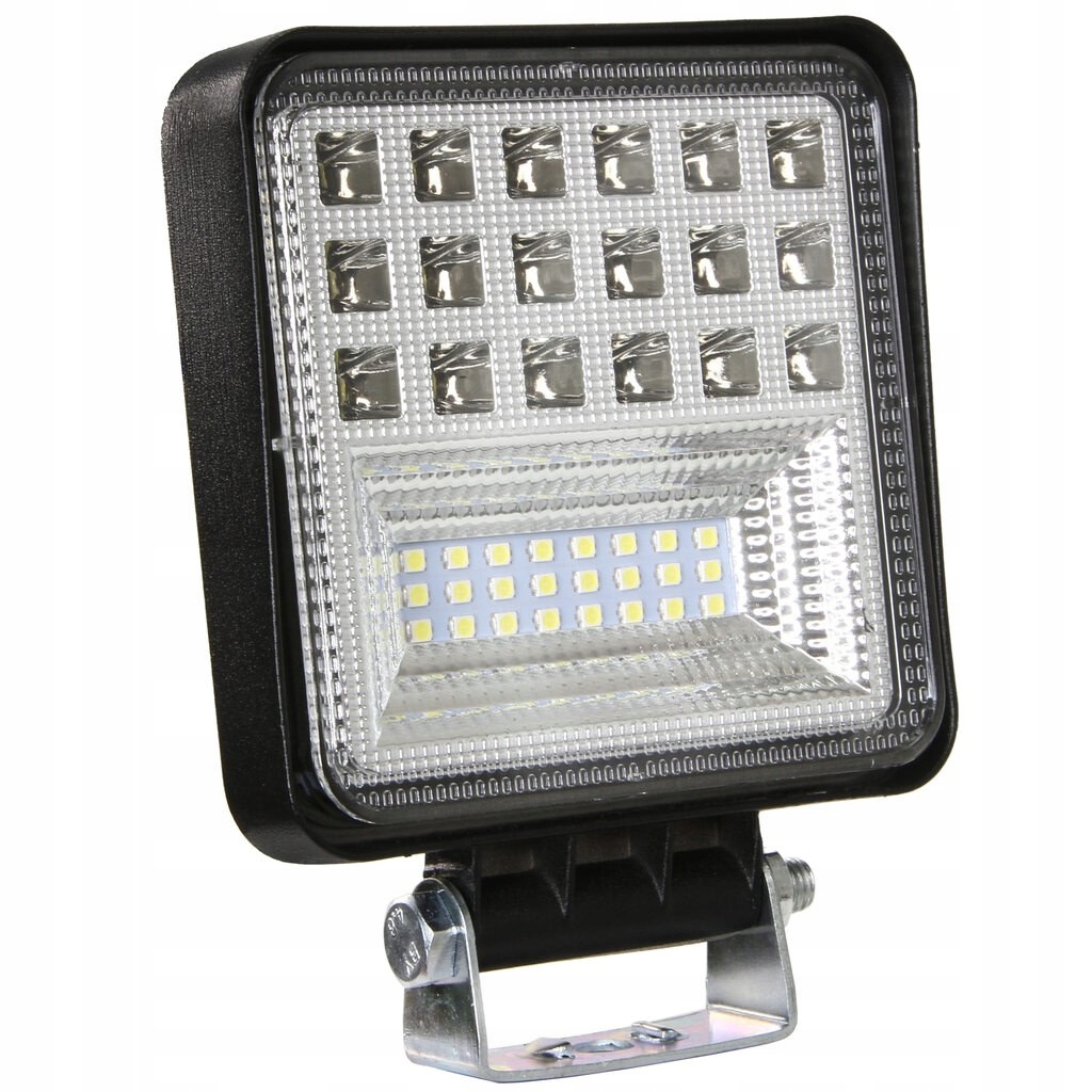 2x Lampa 42 LED Robocza+zestaw Reflektor Lewa Prawa 12v 24v Tylna Przedni - obrazek 2
