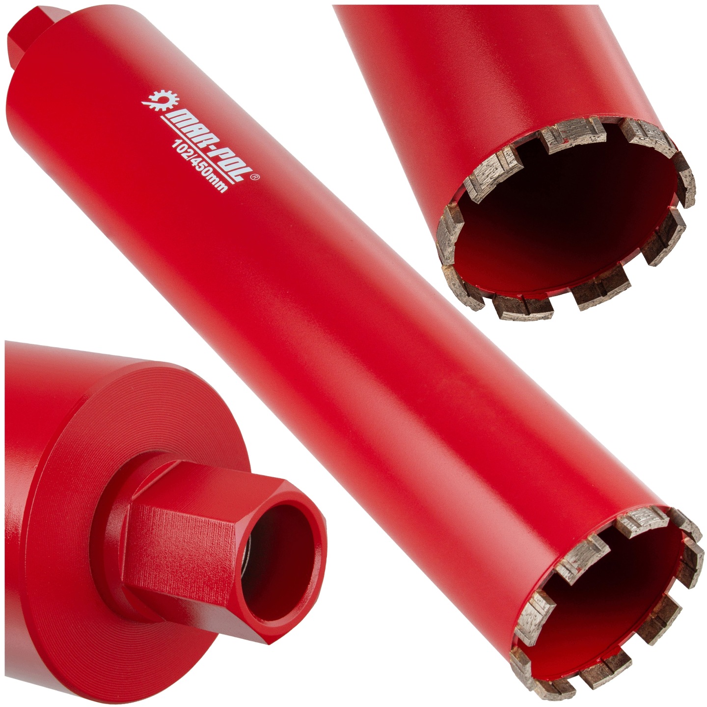 Wiertło Koronowe Diamentowe Do Betonu 102 X 450mm Wiertnica Otwornica - obrazek 4