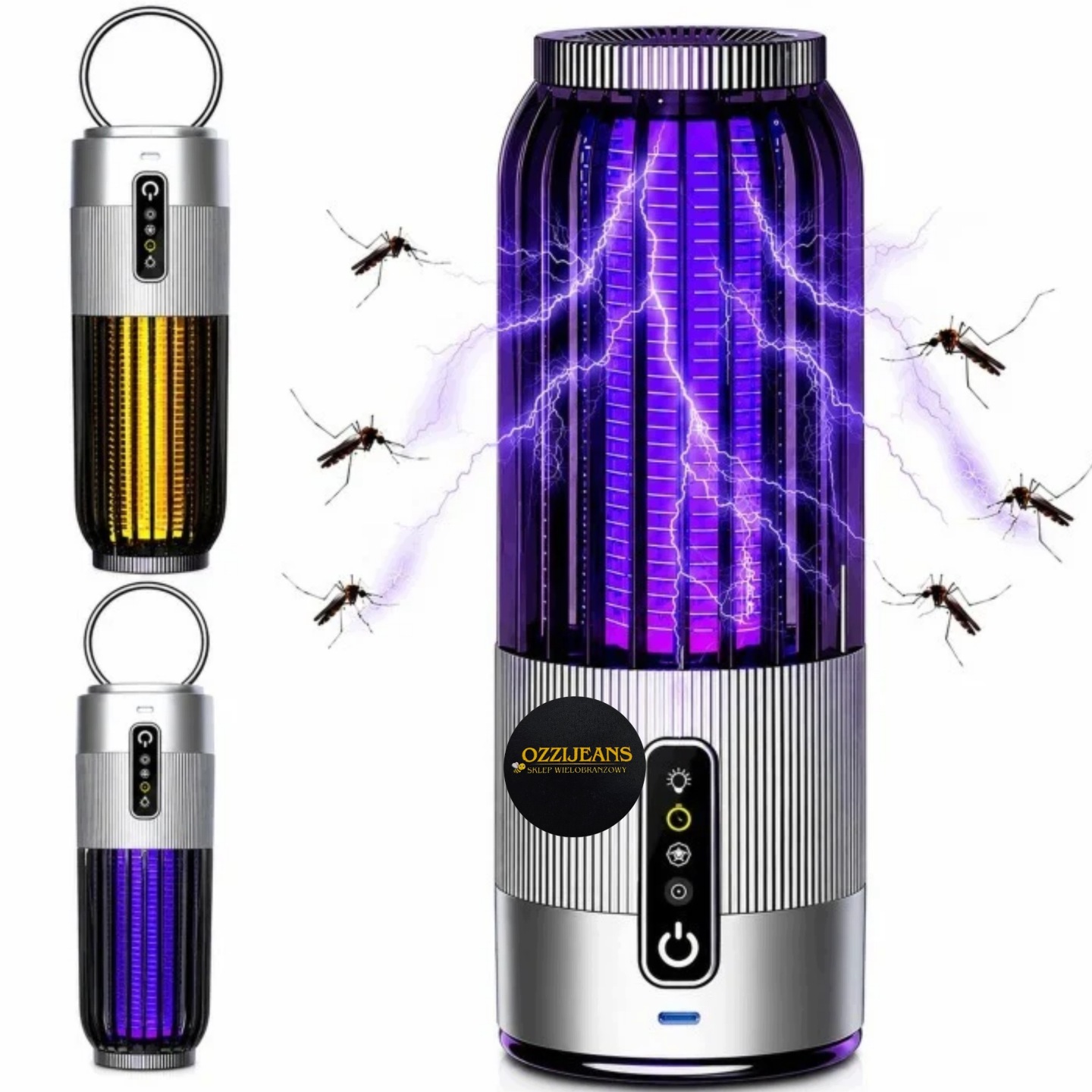 Lampa Lampka Owadobójcza Na Komary Muchy Owady Wisząca Ogrodowa Z Timerem - obrazek 2