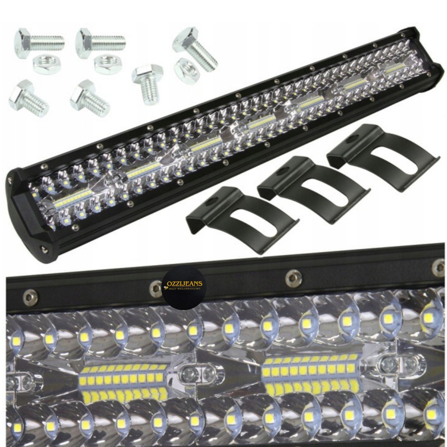 Lampa Robocza 70cm Prosta 12v 24v Belka LED Dalekosiężna 700mm LED Bar 600w - obrazek 5