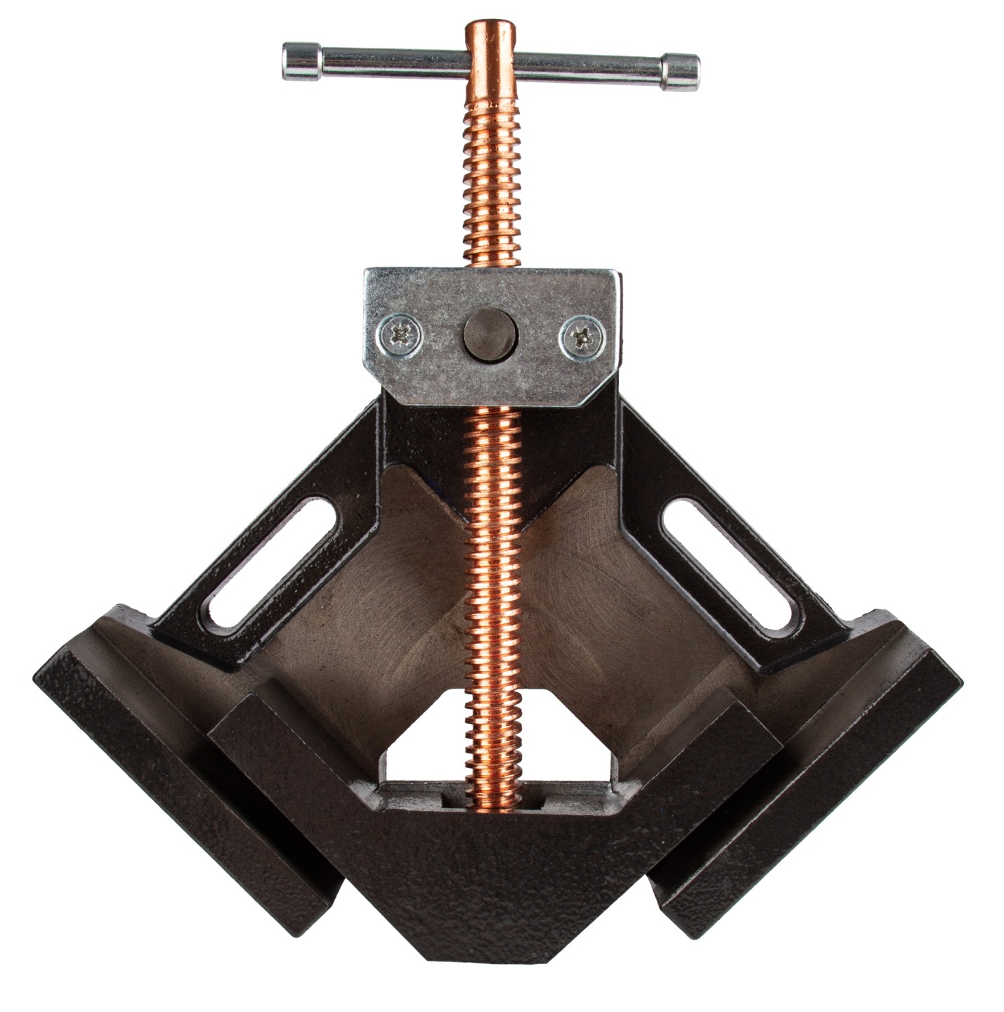 Imadło Kątowe 100mm Żeliwne Ścisk Kątowy Narożny 90° Obrotwe Szczęki Pro - obrazek 2
