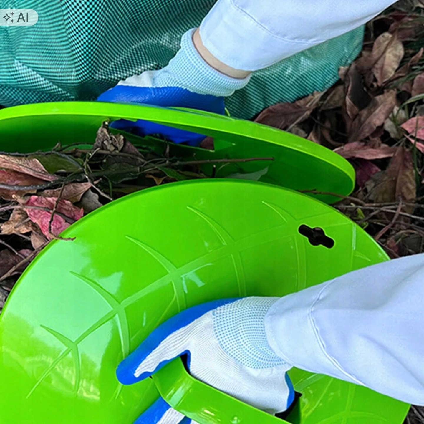 Zgarniacz Zbieracz Liści Plastikowe Grabie Do Trawy Do Ogrodu Chwytak - obrazek 6