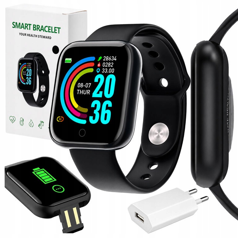 Smartwatch Opaska Sportowa Zegarek Damski Męski Puls Bluetooth Sms Sen - obrazek 5